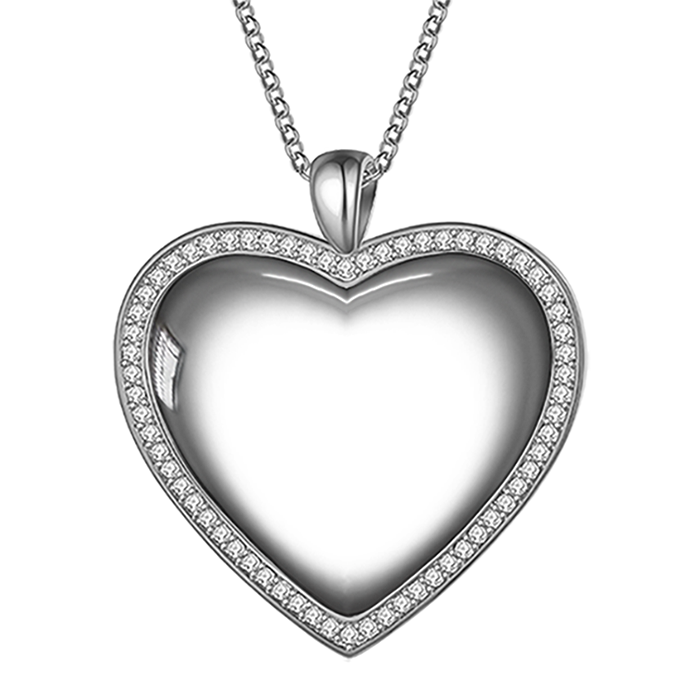 Personalized Photo Heart Necklace