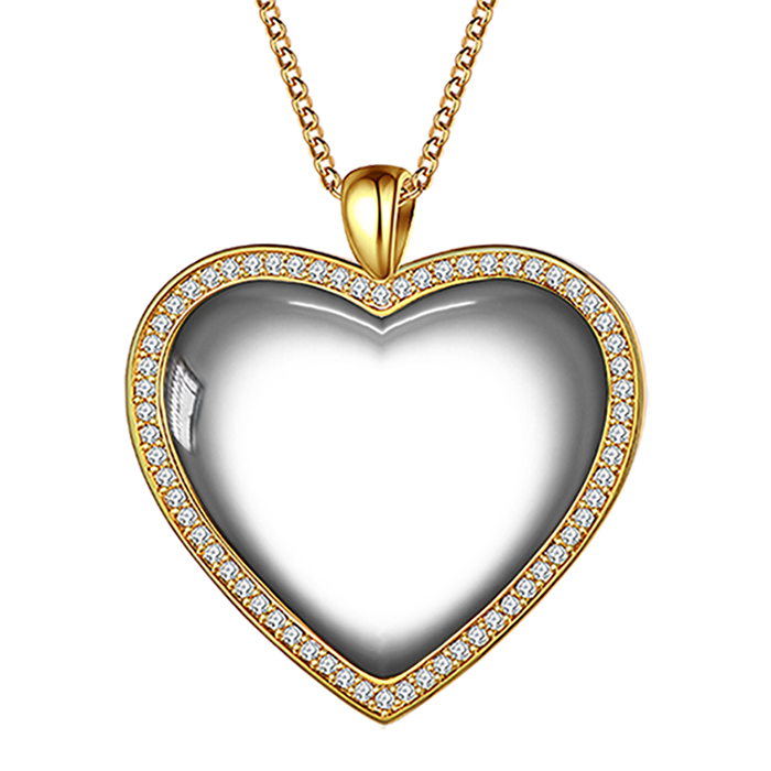 Personalized Photo Heart Necklace